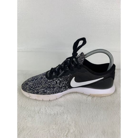 Nike Flex Contact Women’s Size 6.5 Black White Oreo Workout Shoes 908995-002 - Picture 6 of 10